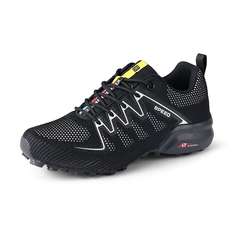 MTB Cycling Shoes zapatillas c - Knit Fabric Lace Up Sneakers recension och pris