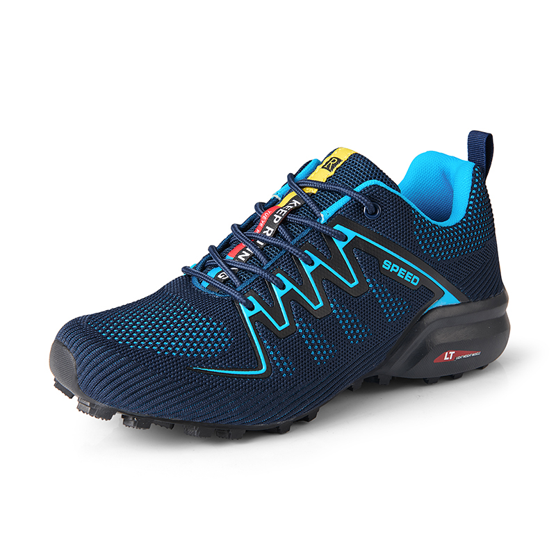 MTB Cycling Shoes zapatillas c - Knit Fabric Lace Up Sneakers recension och pris