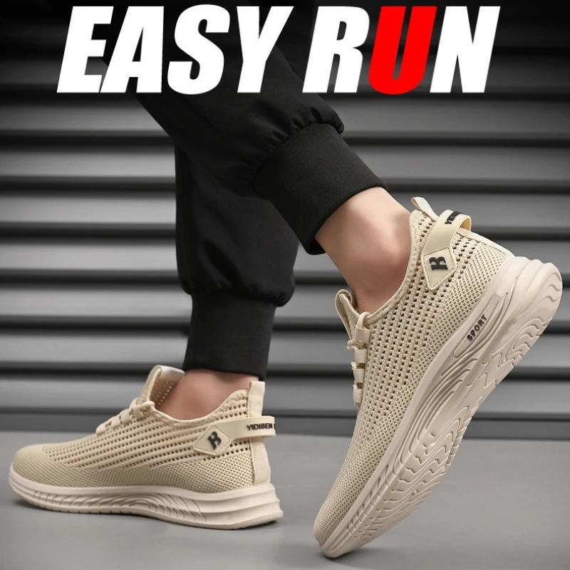 Men Mesh Knit Running Sneakers - Shock Absorbing Gym Trainers recension och pris