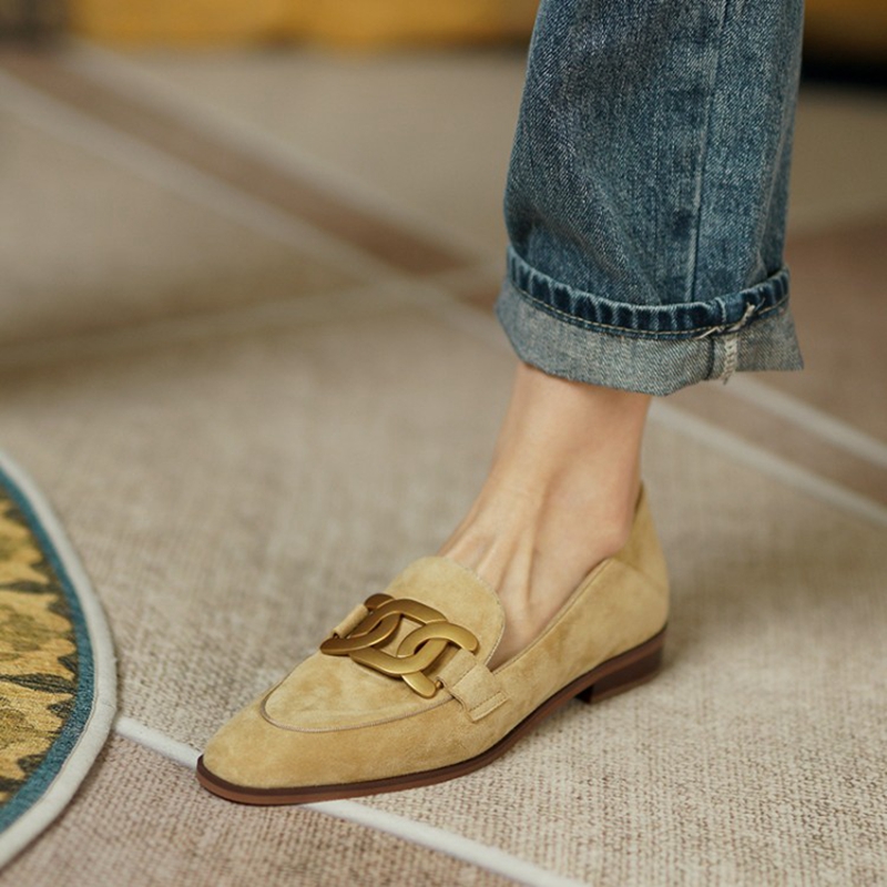 Suede Leather Women Loafers Sp - Heels recension och pris