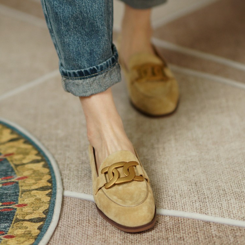 Suede Leather Women Loafers Sp - Heels recension och pris