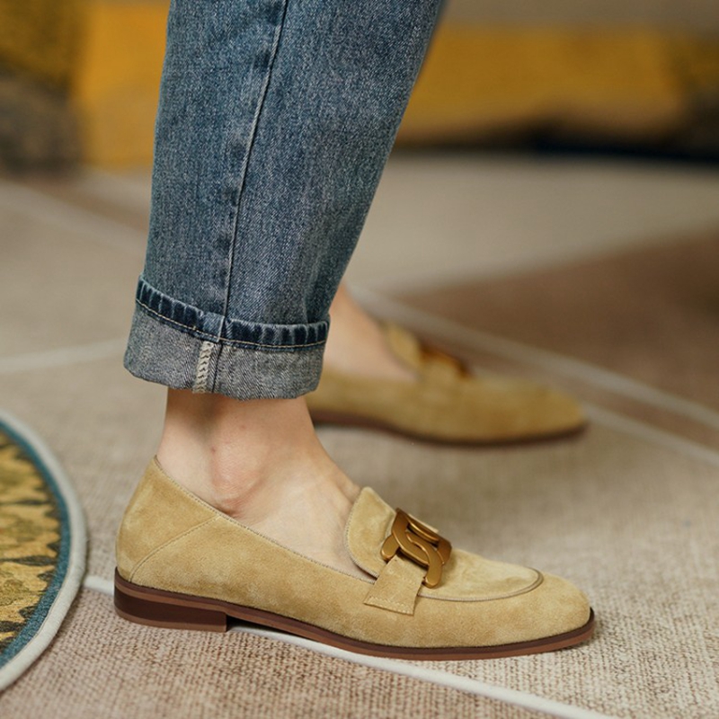 Suede Leather Women Loafers Sp - Heels recension och pris