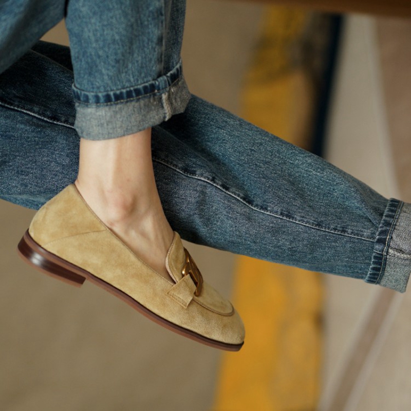 Suede Leather Women Loafers Sp - Heels recension och pris