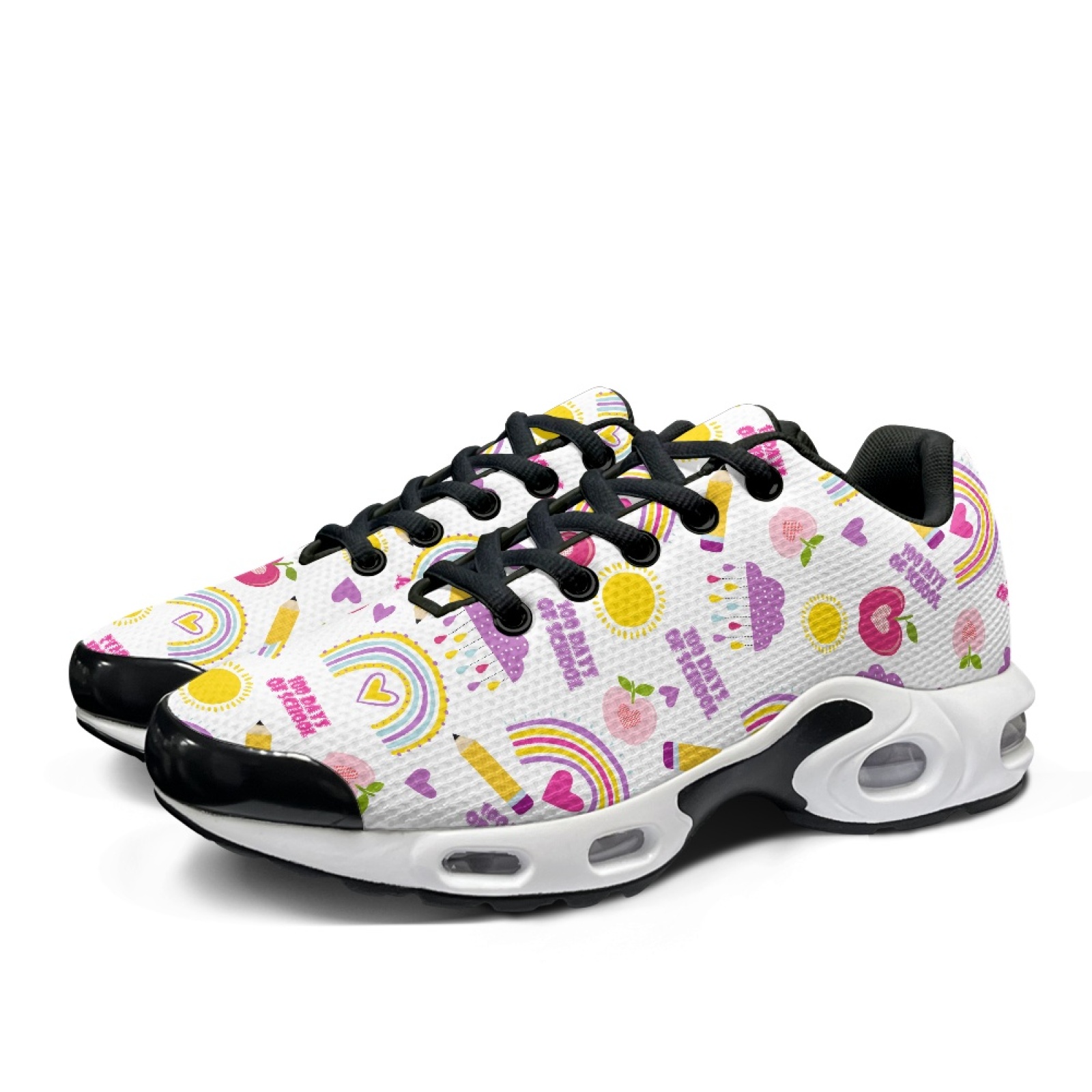 PENSTROLL Rainbow School Walki - Knit Fabric Lace Up Sneakers recension och pris