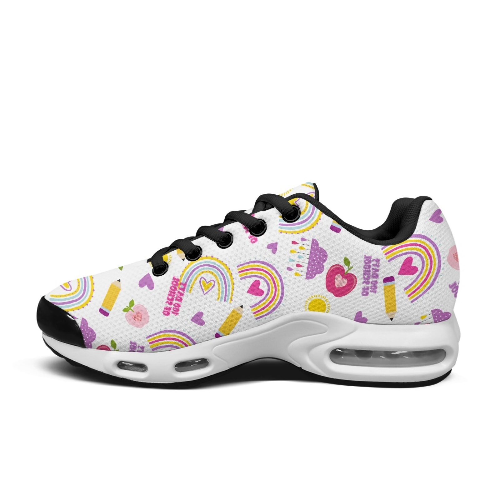 PENSTROLL Rainbow School Walki - Knit Fabric Lace Up Sneakers recension och pris