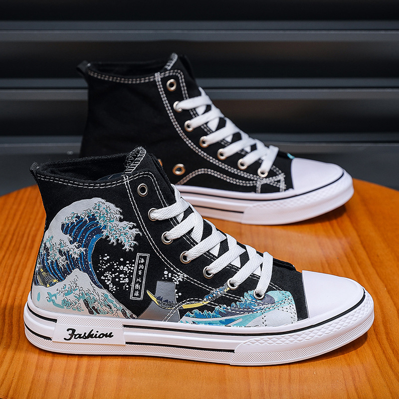 Men Shoes High-Top Canvas Shoe - Breathable Mesh Athletic Shoes recension och pris