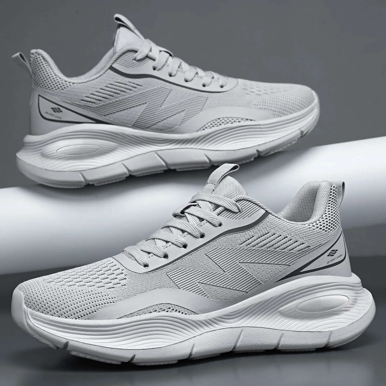 Men Mesh Running Sneakers Ligh - Shock Absorbing Gym Trainers recension och pris